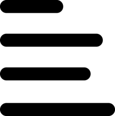 Left Text Alignment Interface Option Silhouette Svg Vector, Free Vectors File